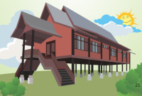 RUMAH ADAT KALIMANTAN TENGAH