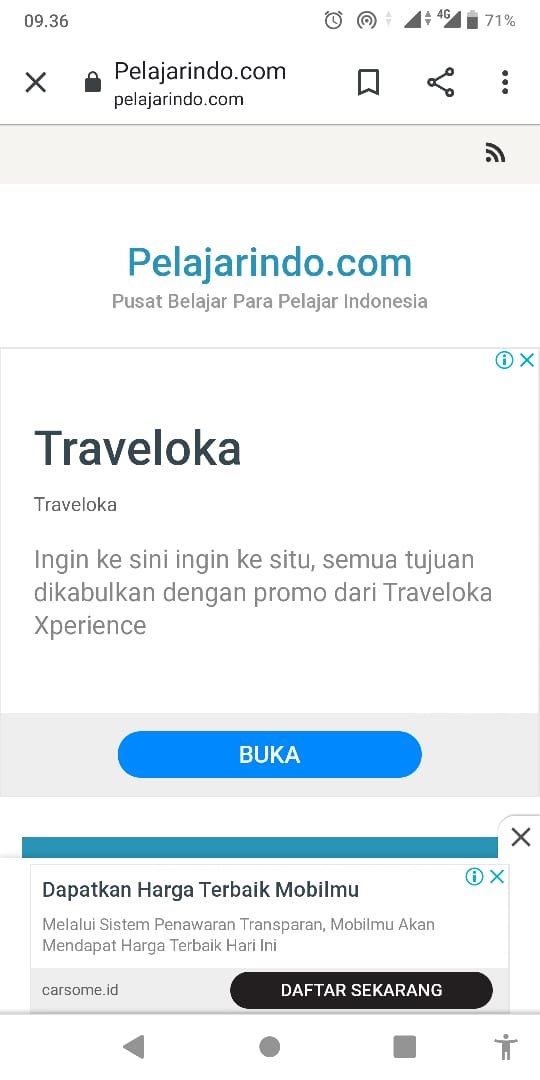Iklan Online Pada HandPhone