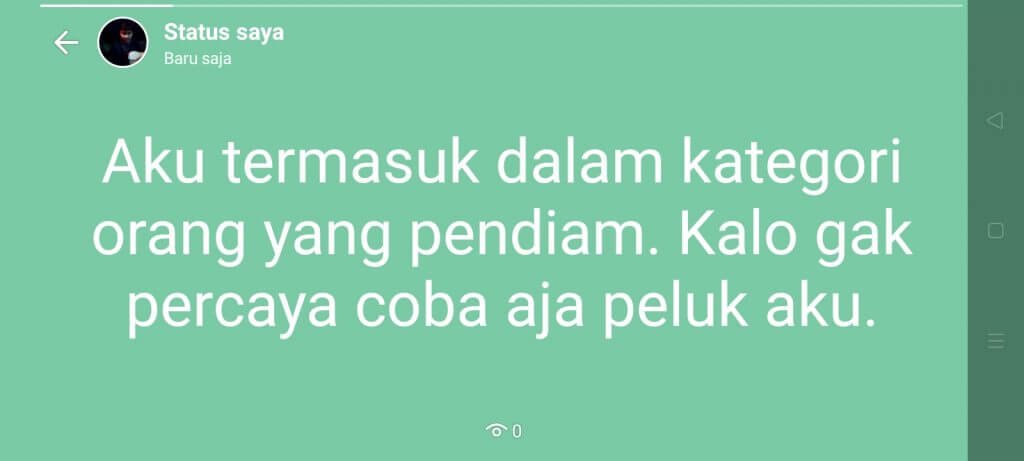 Story WA kekinian keren