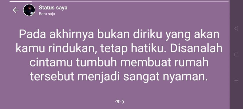 Kata kata story WhatsApp kekinian