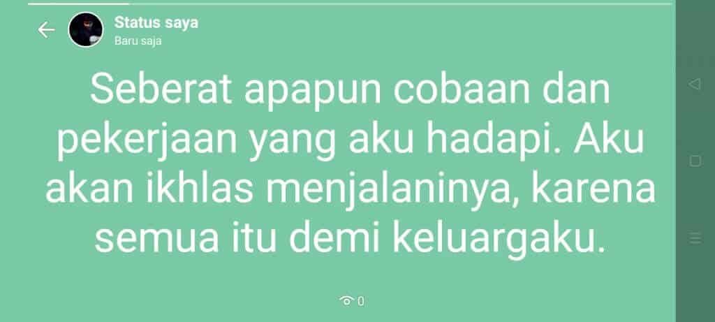 Kata kata status wa rindu