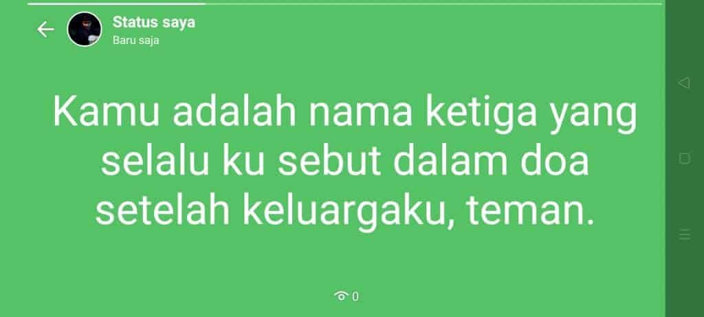 Story WA tentang rindu