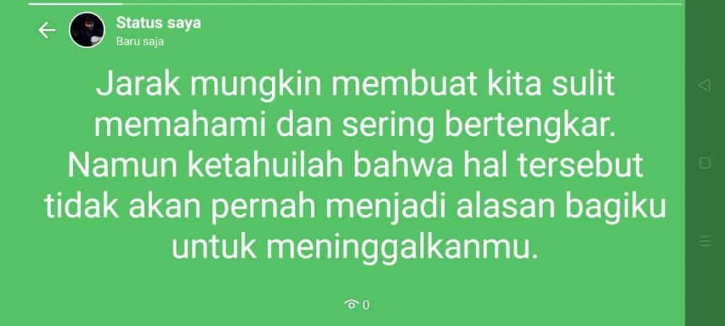 Story WhatsApp kangen