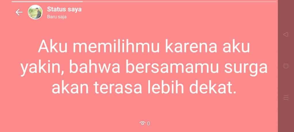 Status WhatsApp Romantis terbaru