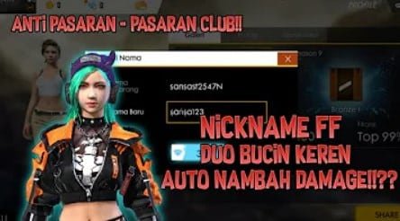 Nama FF Bucin7 Nama FF Bucin